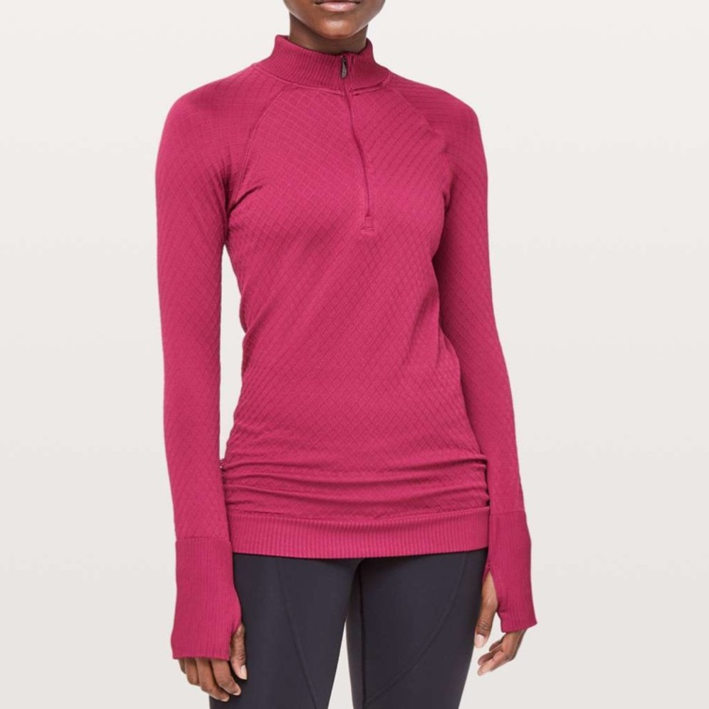 Lululemon Rest Less ruby size 6 1/2 Zip in Star Ruby / Star Ruby